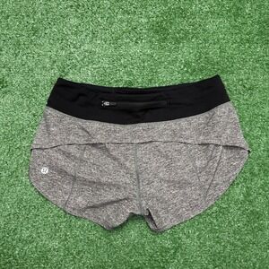 Lululemon Shorts Womens 4 Tracker Low Rise Running Athletic Speed Up